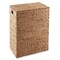 Casafield Large Laundry Hamper with Lid and Removable Liner Bag, Woven Water Hyacinth Rectangular Laundry Basket Sorter for Clothes and Towels